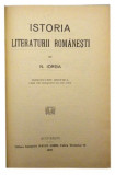 Istoria literaturii romanesti, Nicolae Iorga
