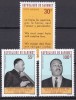 Timbre Dahomey DB1 Nobel pt. Pace Martin Luther King, 3v. MNH - Colectie Straine dupa 1950