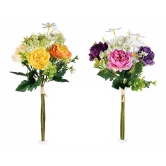 Set 2 buchete flori artificiale multicolore 36 cm