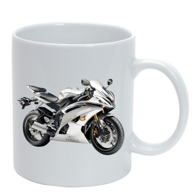 Cana alba personalizata Motocicleta ,47, INOVATIX&amp;reg;. 330ml foto