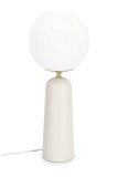 Cumpara ieftin Veioza metal sticla alba Delphine 20x51 cm