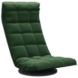 Cumpara ieftin Scaun de podea pivotant, verde inchis, catifea
