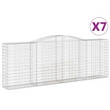 Cumpara ieftin Cosuri gabion arcuite 7 buc, 400x50x140/160 cm, fier galvanizat