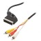 Cablu RCA la SCART 1.8m Negru