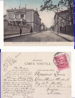 Galati - Strada Holban. Consulatul German foto