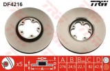 Disc frana FORD TRANSIT bus (FD, FB, FS, FZ, FC) (2000 - 2006) TRW DF4216