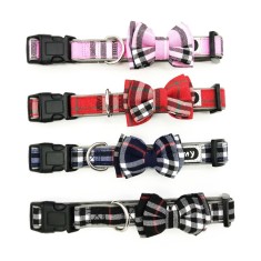 Zgarda textila cu fundita 15 mm/30 &ndash; 45 cm