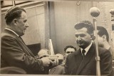 Anii 60 - 70, Foto Nicolae Ceausescu intalnire oficala (posibil Antonin Novotny) 23 x15 cm comunism, epoca de aur, Romania, istorie, politica externa