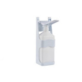 Cumpara ieftin Dispenser pentru gel Alb dezinfectant si sapun lichid cu recipient 1L,, Zilan