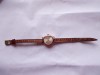 Ceas Dama Rusesc Luch, Placat Aur, Mecanic, CCCP, Vintage, Functional