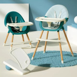 Scaun de masa 2 in 1 Little Mom Nordic Green