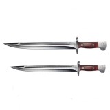 Cumpara ieftin Set doua cutite pentru camping si vanatoare AK, IdeallStore&reg;, Maro