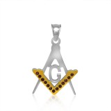 Cumpara ieftin Pandantiv masonic 13 pietre