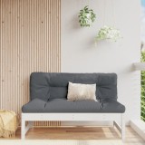 VidaXL Canapea de mijloc de grădină, alb, 120x80 cm, lemn masiv pin