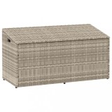 Gossi cutie de depozitare gradina gri deschis 110x50x58 cm polirattan