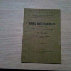MINUNILE MANTUITORULUI HRISTOS - George Moisescu (dedicatie) - 1907, 52 p.