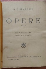 Opere Volumul 4. Editura Cultura Romaneasca, 1939 - Mihai Eminescu