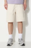 Stan Ray pantaloni scurti jeans Painter barbati, culoarea bej, 3700