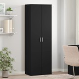 VidaXL Dulap &icirc;nalt, negru, 60x35x180 cm, lemn prelucrat