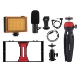 Cumpara ieftin Set VLogging Pentru Telefon - Trepied, Lampa Led , Microfon, Puluz