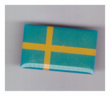 Insigna steag Suedia - Editions Atlas, cu pin, Europa