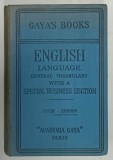 GAYA &#039;S BOOKS . LESSONS , ENGLISH LANGUAGE by JOSE GAYA y BUSQUETS , 1931