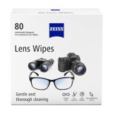 Șervețele pre-umezite Zeiss pentru lentile optice și ecrane, 80 buc.