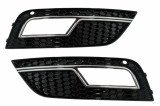 Grile Laterale Bara Fata Audi A4 B8 Facelift (2012-2015) RS4 Design Negru &amp; Chrome Performance AutoTuning, KITT