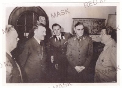 3732 - Ante PAVELIC, Croatian fascist leader, with Hitler, Goring - Press photo foto
