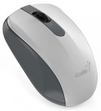 MOUSE Genius, &quot;NX-8008S&quot;, PC sau NB, wireless, 2.4GHz, optic, 1200 dpi, butoane/scroll 3/1, , alb&amp;amp;gri, &quot;31030028403&quot; (timbru verde 0.18 lei)