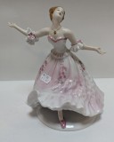 Bibelou portelan - Domnita cu rochie roz