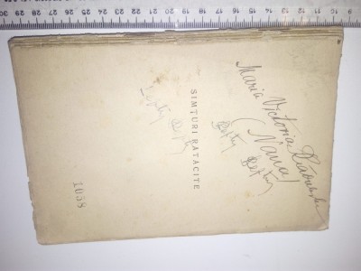 CARTE VECHE - SIMTURI RATACITE - STEFAN ZWEIG - EDITURA COLOS - NU ARE COPERTI foto