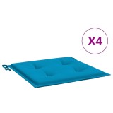 Perne scaune gradina 4 buc. albastru 50x50x3 cm tesatura Oxford