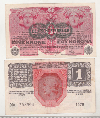 bnk bn Austria 1 coroana 1916 foto
