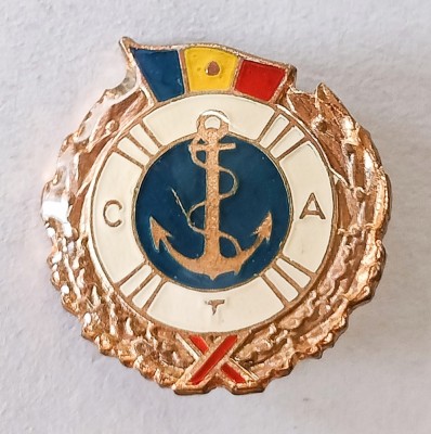 INSIGNA CTA MARINA DIAMETRU 18 MM CENTRU TEHNICO APLICATIV EMAIL RECE ( CITITI DESCRIEREA ) foto