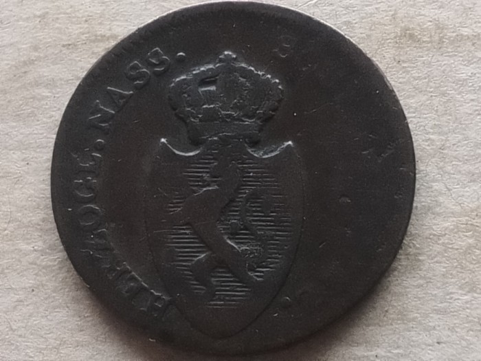 STATELE GERMANE-NASSAU-1 KREUZER 1808