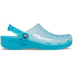 Saboti Crocs Classic Translucent Clog Albastru deschis - Digital Aqua