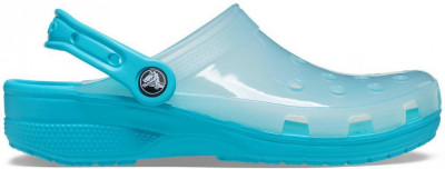 Saboti Crocs Classic Translucent Clog Albastru deschis - Digital Aqua foto