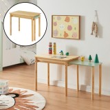 Masa extensibila copii Skellefte&aring; 98x38x51,5 cm natur verde menta [en.casa] HausGarden Leisure, [en.casa]