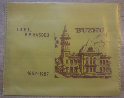 Plic Liceul B.P. Hasdeu, Buzau/ 1987 foto