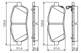 Placute Frana Bosch 0986494574, Frana Disc Daihatsu Materia Sirion