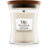 Woodwick Island Coconut lum&acirc;nare parfumată cu fitil din lemn 275 g