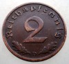 2.866 GERMANIA 2 REICHSPFENNIG 1938 D, Europa, Bronz
