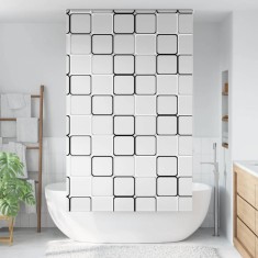 Jaluzea cu role de duș 140x240 cm lățime material 136 cm foto