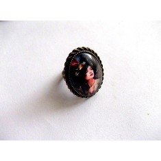 inel sticla cu model retro 45508