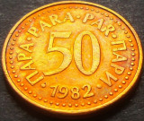 Cumpara ieftin Moneda 50 PARA - RSF YUGOSLAVIA, anul 1982 *cod 3296 C, Europa