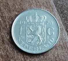 C50 - Moneda foarte veche - Olanda ante euro - 1 gulden - 1970
