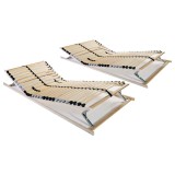 Cumpara ieftin Baze de pat cu sipci, 2 buc., 90 x 200 cm, 7 zone, 28 sipci