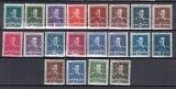 ROMANIA 1940/42 LP 154 UZUALE MIHAI I (FILIGRAN MM) SERIE SARNIERA, Nestampilat