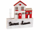 Cumpara ieftin Casuta decorativa lemn cu pahar pentru parfum camera cm 16,5 x 3 x 16,5 H